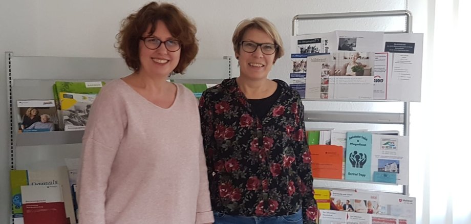 Eleonore Merk und Elke Weyand bieten kompetente Beratung im Pflegestützpunkt Dahn