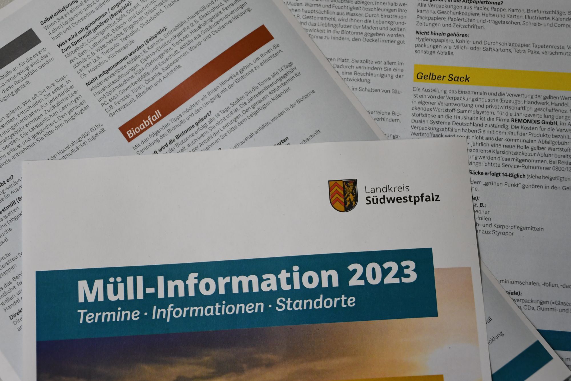 Müll-Informationen des Kreises