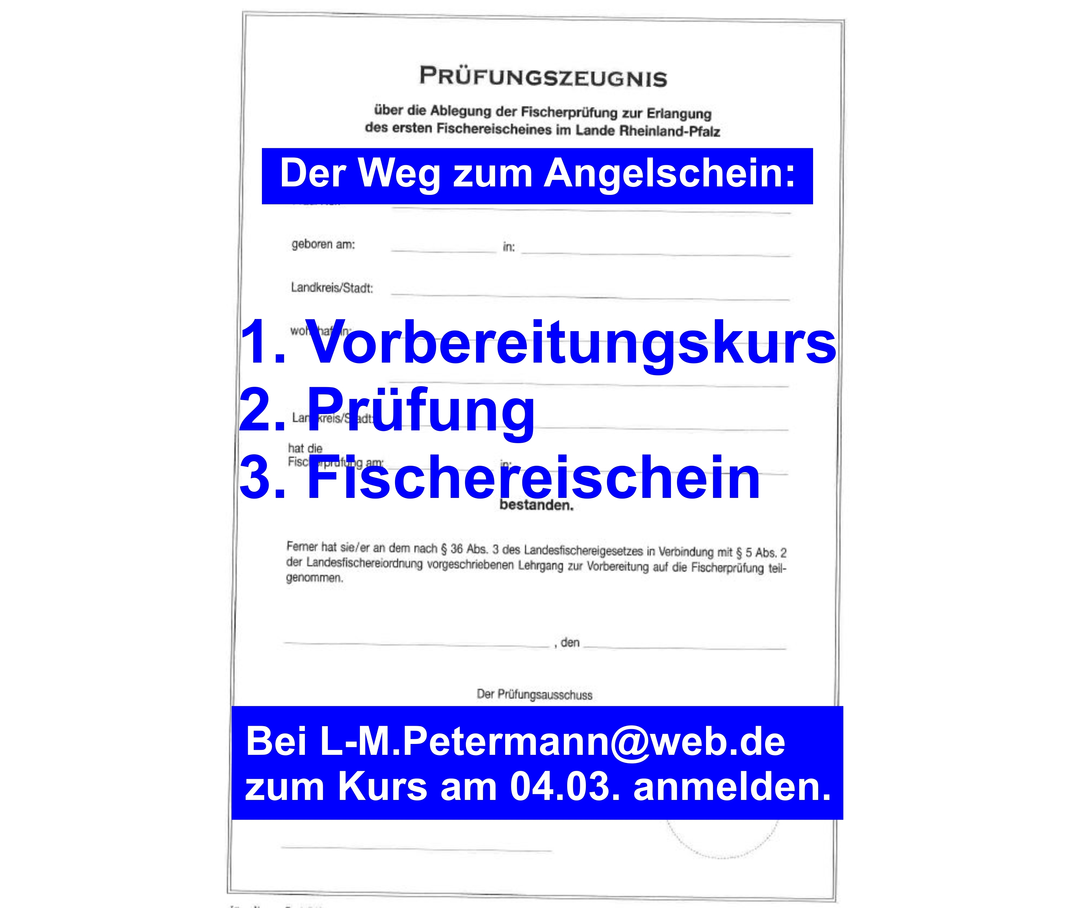 Der Weg zum Angelschein