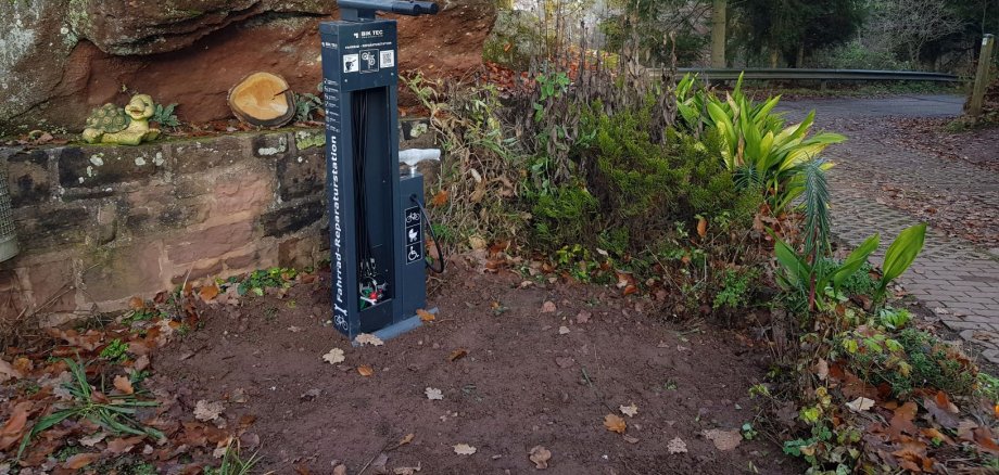 Fahrrad-Reparatursäule am Hilschberghaus