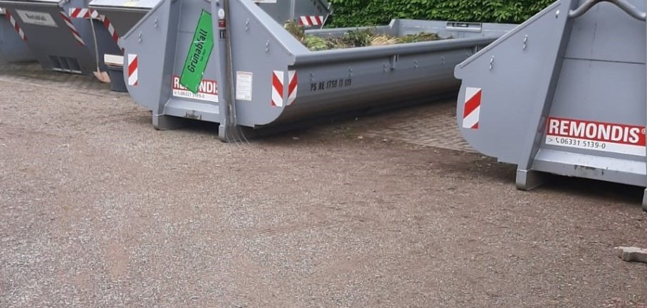 Recyclingcontainer für Grünschnitt