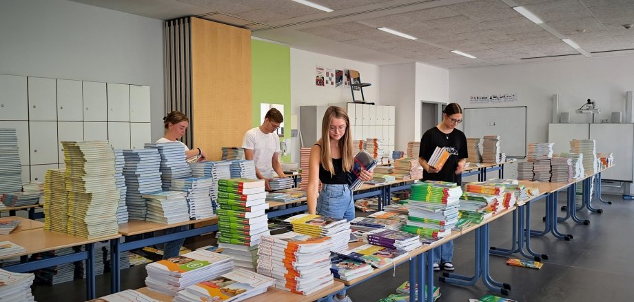 Vorbereitung für die Bücherausgabe