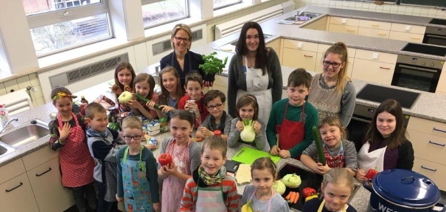 Kids beim Kochen