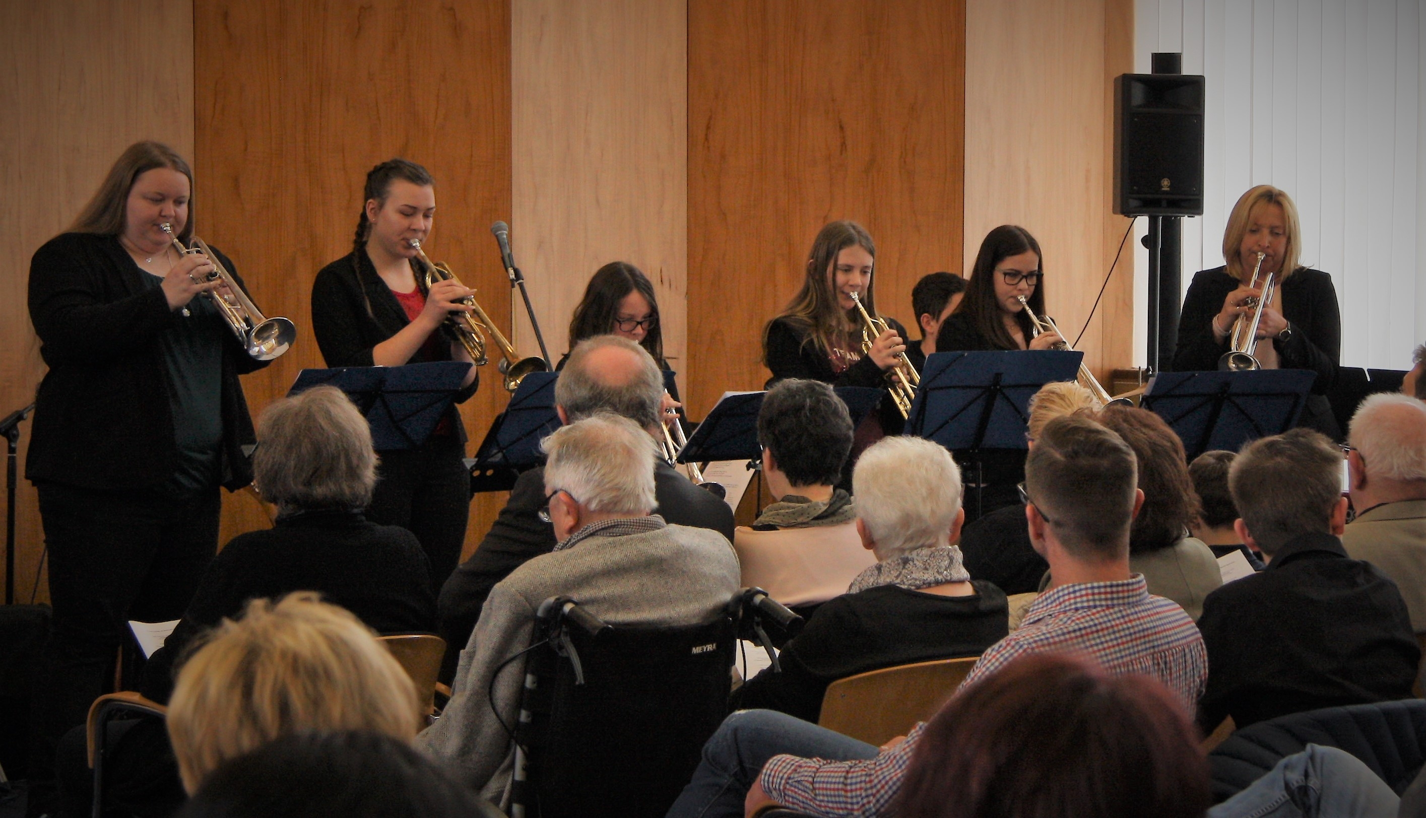 Das Ensemble Brassless der Kreismusikschule