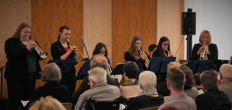 Das Ensemble Brassless der Kreismusikschule