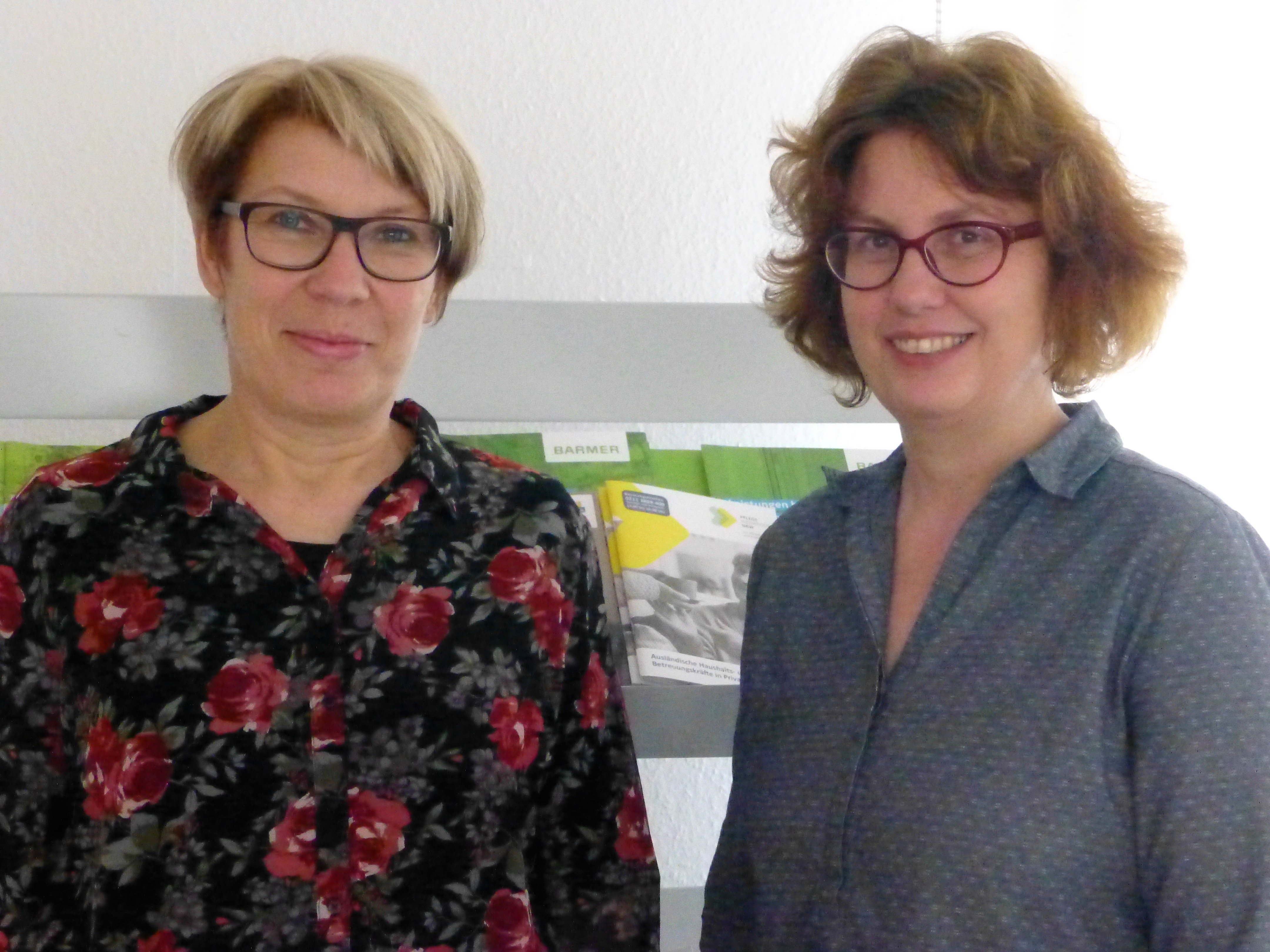 Zu allen Fragen rund um das Thema Alter und Pflege beraten Eleonore Merk und Elke Weyandt