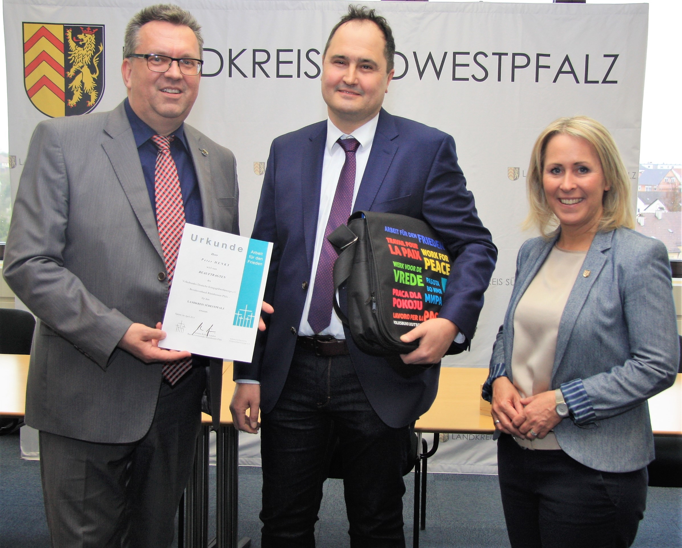 Peter Henky wurde neuer ehrenamtlicher Beauftragter des Bezirksverbandes des Volksbundes.