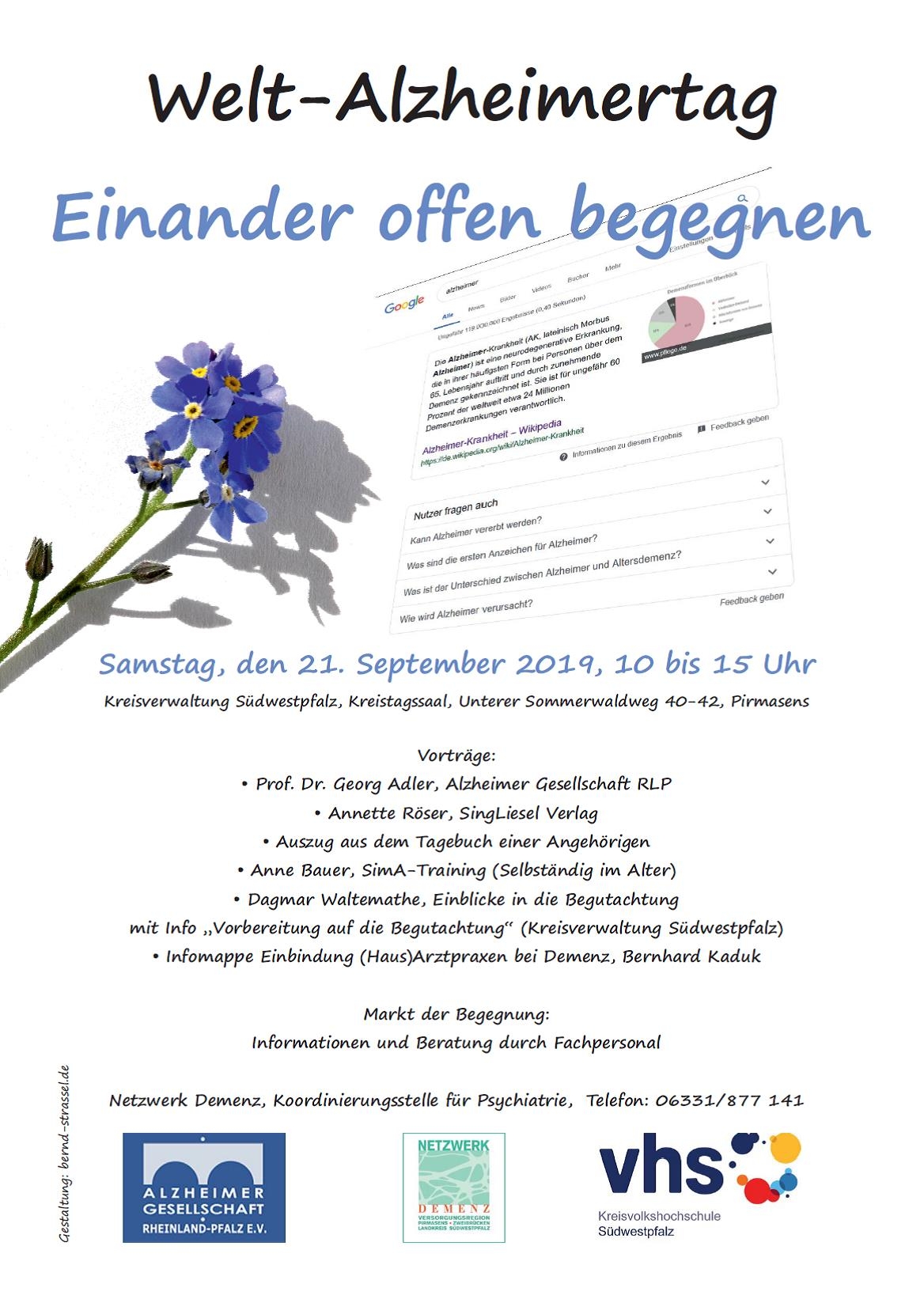 Welt-Alzeimertag 2019