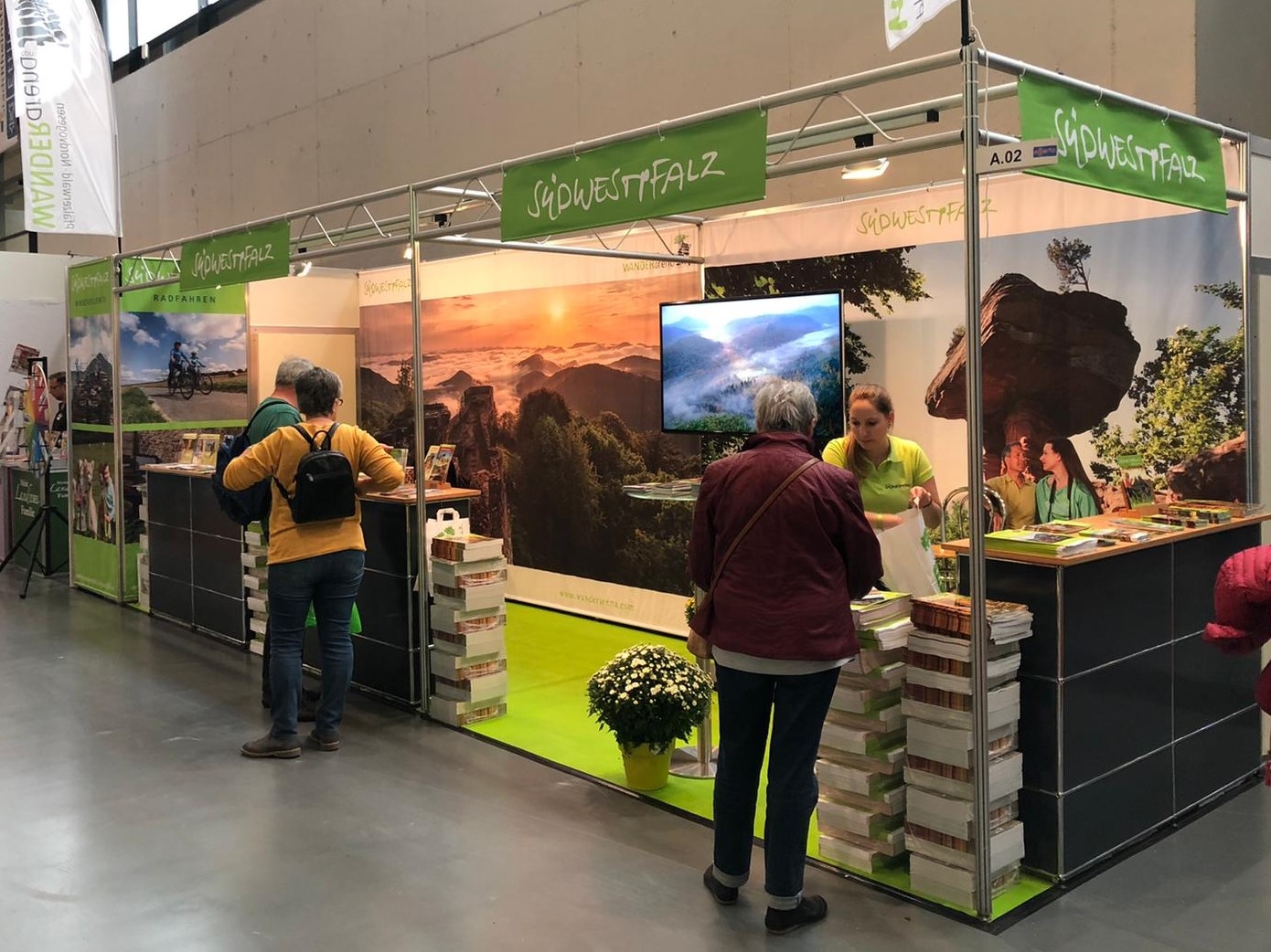 Messestand der Südwestpfalz Touristik bei der Offerta