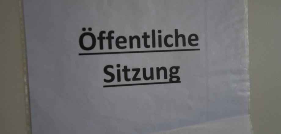 Öffentliche Sitzung