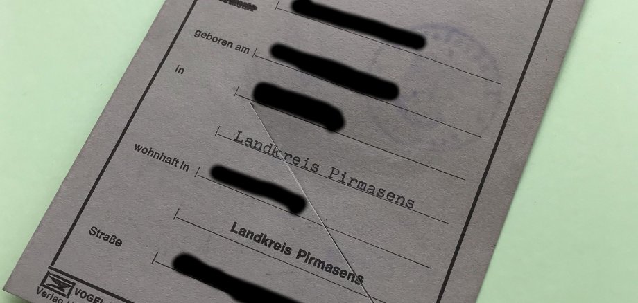 Ein umzutauschender Papierführerschein 